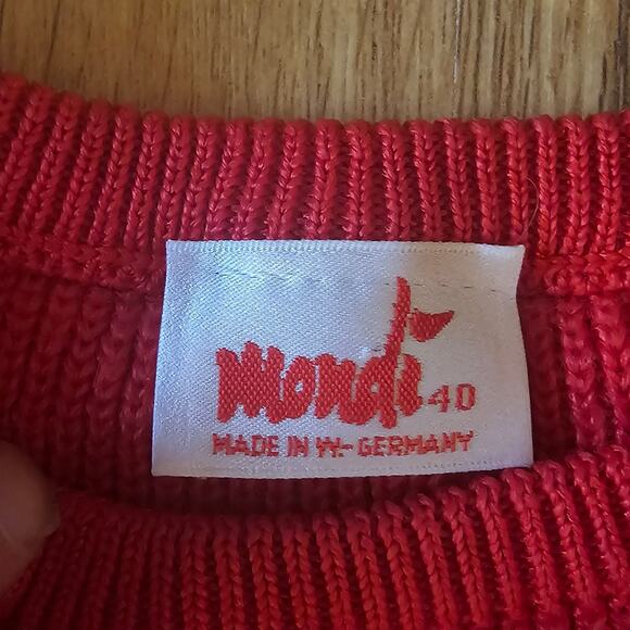 Mondi Red Wool Knit Sweater - Picture 8 of 8